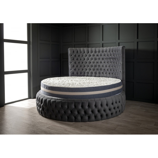 Sphere Round Upholstered Bed Set